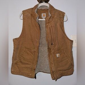 Carhartt Sherpa lined vest.